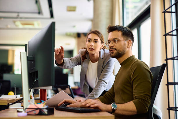 Tech professional working
